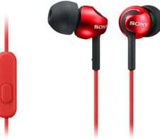 Sony MDR-EX110AP In-Ear Kopfhörer, Rot