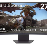 LG 27GS60QX-B. TFT Curved Monitor 68,4cm (27 Zoll), Schwarz