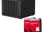 Synology DiskStation DS1522+ 5 Einschübe NAS-Server Leergehäuse + 16TB WD Red Plus SATA 3.5" HDD (2x 8TB)