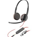 Poly Blackwire 3225 Stereo Headset On-Ear