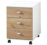 GERMANIA GW-LIONI Rollcontainer 4151-513 - weiß/navarra-eiche