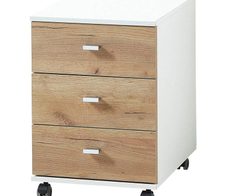 GERMANIA GW-LIONI Rollcontainer 4151-513 - weiß/navarra-eiche