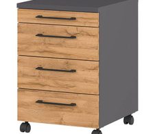 GERMANIA GW-PROFI 2.0 Rollcontainer 4251-564 - Graphit/Grandson-Eiche-Nb.