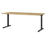 GERMANIA Schreibtisch 4253-582 Grandson-Eiche-Nb./Schwarz