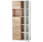 GERMANIA GW-LIONI Aktenschrank 4196-513 - 197cm Höhe - weiß/navarra-eiche