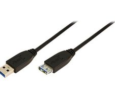 LogiLink USB Typ A (M) zu USB Typ A (W), USB 3.0, 2m