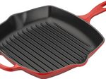 Le Creuset quadratische Grillpfanne 26cm, kirschrot
