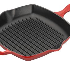 Le Creuset quadratische Grillpfanne 26cm, kirschrot