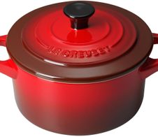 Le Creuset Mi­ni-Bräter 10cm, kirschrot