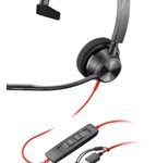 Poly Blackwire 3310 Monaurales Headset