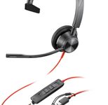 Poly Blackwire 3315 Monaurales Headset
