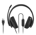 hama HS-USB300 V2 USB-Headset schwarz