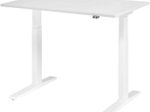 HAMMERBACHER XMKA12 höhenverstellbarer Schreibtisch 70,0 - 120,0 cm - elektrisch weiß / weiß