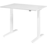 HAMMERBACHER XMKA12 höhenverstellbarer Schreibtisch 70,0 - 120,0 cm - elektrisch weiß / weiß