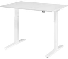 HAMMERBACHER XMKA12 höhenverstellbarer Schreibtisch 70,0 - 120,0 cm - elektrisch weiß / weiß