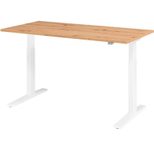 HAMMERBACHER XMKA16 höhenverstellbarer Schreibtisch 70,0 - 120,0 cm - elektrisch asteiche / weiß