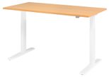 HAMMERBACHER XMKA16 höhenverstellbarer Schreibtisch 70,0 - 120,0 cm - elektrisch buche / weiß
