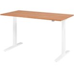 HAMMERBACHER XMKA16 höhenverstellbarer Schreibtisch 70,0 - 120,0 cm - elektrisch nussbaum / weiß