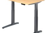 HAMMERBACHER XBHM12 höhenverstellbarer Schreibtisch 65,0 - 130,0 cm -  elektrisch ahorn / grafit