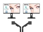 2x BenQ Monitor GW2790T 68,58 cm (27 Zoll) + BenQ Ergo Arm BDH01