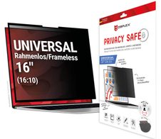 DISPLEX PRIVACY SAFE Wiederablösbarer 2-Wege Blickschutzfilter für Laptop/ Notebook (randlos/frameless) 16'' (16:10)