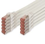 Digitus CAT 6 S-FTP Patchkabel, Cu, LSZH AWG 27/7, Länge 3 m, 10 Stück, Weiß