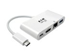 Eaton Tripp Lite Series USB Docking Station Multiport Adapter weiß