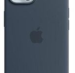 Apple Silikon Case mit MagSafe für Apple iPhone 15, sturmblau