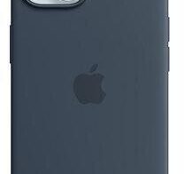 Apple Silikon Case mit MagSafe für Apple iPhone 15, sturmblau