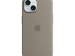 Apple Silikon Case mit MagSafe für Apple iPhone 15, tonbraun