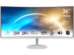 MSI PRO MP341CQWDE Curved Monitor 86,4 cm (34") Weiß