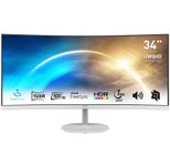 MSI PRO MP341CQWDE Curved Monitor 86,4 cm (34") Weiß