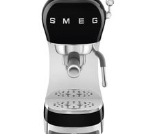 SMEG Espresso-Kaffeemaschine 50's Style ECF02BLEU, schwarz