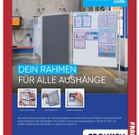 FRANKEN Magnetrahmen selbstklebend PRO A4 rot