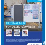 FRANKEN Magnetrahmen selbstklebend PRO A4 blau
