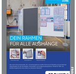 FRANKEN Magnetrahmen selbstklebend PRO A4 silber