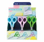 PLUS JAPAN Kinderscheren Junior blau, pink, grün 6,5 cm, 24 St.