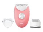 Braun Silk-épil 3 3-440 - Epiliergerät - weiß/Flamingo Pink