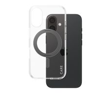 CARE by PanzerGlass® Feature Case Transparent Schwarz Kickstand & MagSafe für iPhone 16