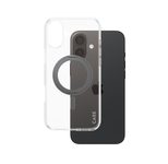 CARE by PanzerGlass® Feature Case Transparent Schwarz Kickstand & MagSafe für iPhone 16 Plus