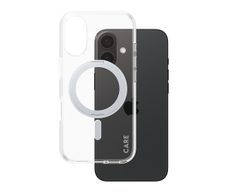 CARE by PanzerGlass® Feature Case Transparent Silber Kickstand & MagSafe für iPhone 16