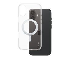 CARE by PanzerGlass® Feature Case Transparent Silber Kickstand & MagSafe für iPhone 16 Plus