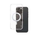 CARE by PanzerGlass® Feature Case Transparent Silber Kickstand & MagSafe für iPhone 16 Pro Max