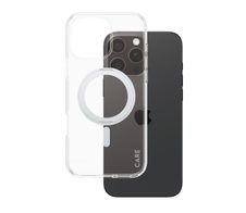 CARE by PanzerGlass® Feature Case Transparent Silber Kickstand & MagSafe für iPhone 16 Pro Max