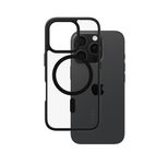 CARE by PanzerGlass® Flagship Case Transparent Urban Combat Schwarz Rahmen & MagSafe für iPhone 16 Pro