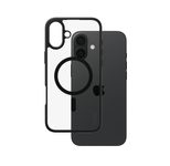 CARE by PanzerGlass® Flagship Case Transparent Urban Combat Schwarz Rahmen & MagSafe für iPhone 16 Plus