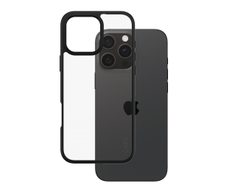CARE by PanzerGlass® Flagship Case Transparent Urban Combat Schwarz Rahmen für iPhone 16 Pro Max