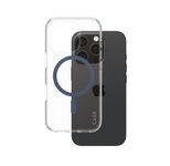 CARE by PanzerGlass® Flagship Case Transparent Urban Combat Blau MagSafe für iPhone 16 Pro
