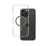 CARE by PanzerGlass® Flagship Case Transparent Urban Combat Grün MagSafe für iPhone 16 Pro Max