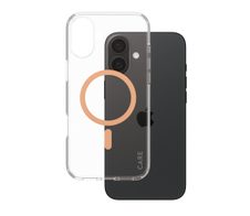 CARE by PanzerGlass® Flagship Case Transparent Urban Combat Pfirsich MagSafe für iPhone 16 Plus